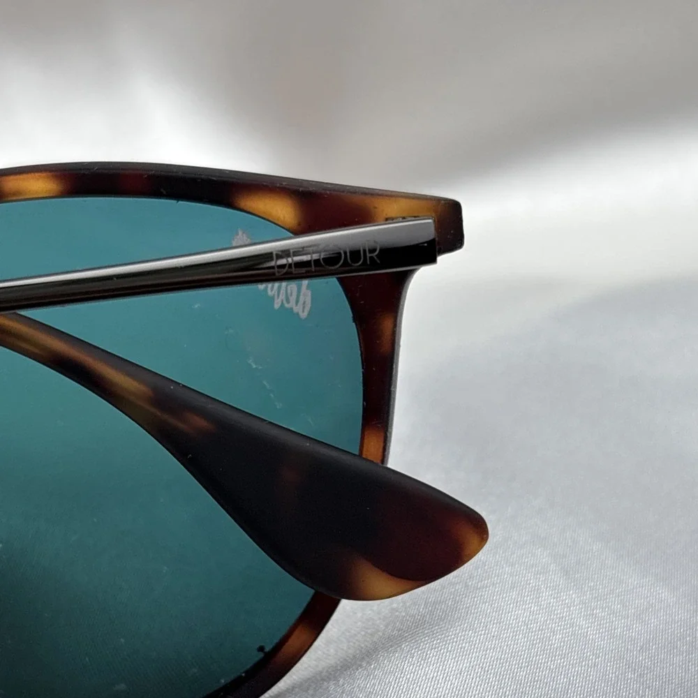 Detour Hurricane‎ Sunglasses Mirrored Polarized Lenses Metal Tortiseshell